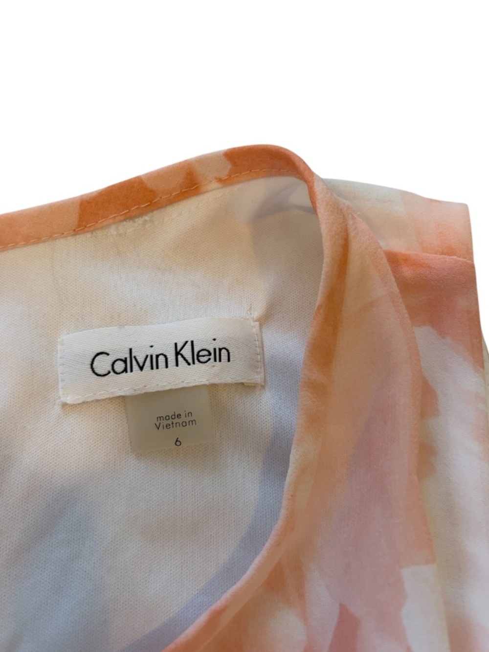 Calvin Klein Pink Floral Dress | Size 6 - Picture 5 of 10